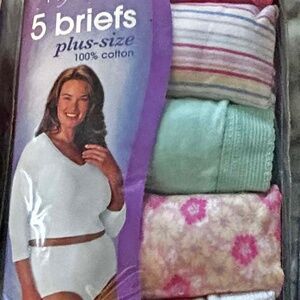 5 BRIEFS, 100% COTTON, 5 COLOURS, SIZE 13 (6X), FRUIT OF THE LOOM, IN ORIGINAL